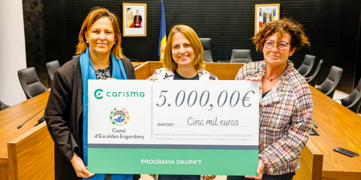 Carisma entrega 5.000 euros per al programa Okupa’t d'Escaldes-Engordany